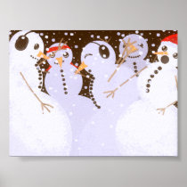 Snowman Party Poster posters