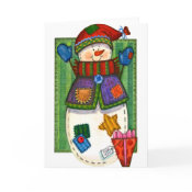 Snowman Patches card