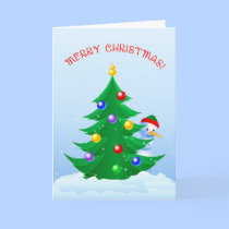 Snowman Peeking cards