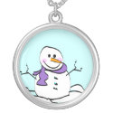 Snowman Pendant Necklace necklace