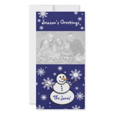 Snowman Photo Card by RedRider08