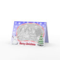Snowman Photo Template Card by AuntBetsy Snowman Photo Template Card