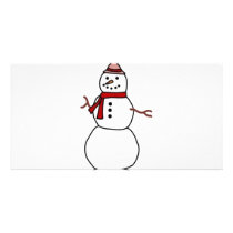 snowman photo cards