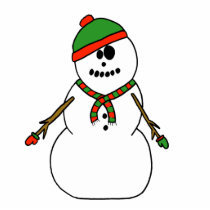 Snowman photo sculptures
