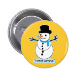 snowman pinback button