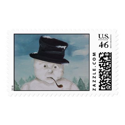 Snowman Pipe Postage