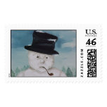 Snowman Pipe Stamp