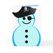 snowman pirate. card