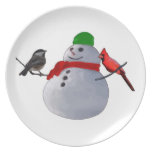 Snowman Party Plates