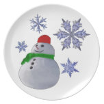 Snowman Plates