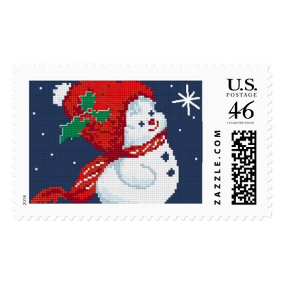Snowman postage