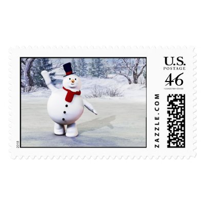 Snowman postage