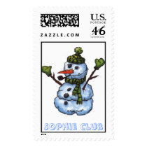 Snowman postage