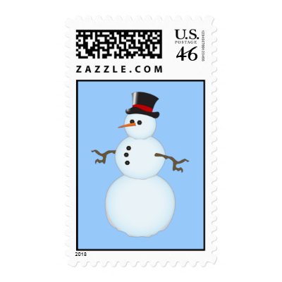 Snowman postage