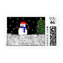 snowman postage