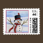 Snowman Postage Stamp stamps