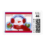 Snowman Postage Stamp
