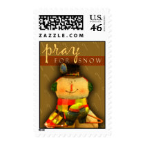 Snowman Postage stamp