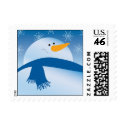 snowman postage stamp