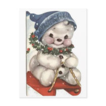The MUSEUM Artist Series Snowman postcards