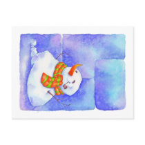 Snowman postcards