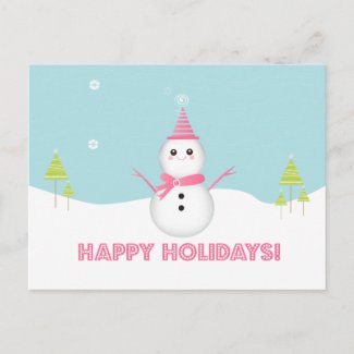 Snowman Postcard postcard