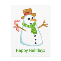 Snowman postcards