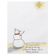 Snowman Praises (Color) flyers