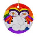 Snowman Pride (2 sided, add own text) Ornament