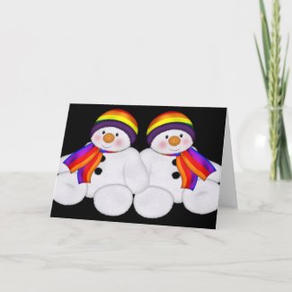 Snowman Pride card
