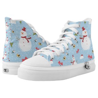 Snowman Printed Shoes
