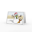 Snowman & Puppy cards