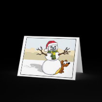 Snowman & Puppy karten