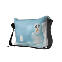 Snowman Rickshaw Messenger Bag messenger bags