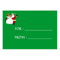 Snowman & Santa Gift Tag - Customized business cards by myhome71 Snowman & Santa Gift Tag - Customized business cards