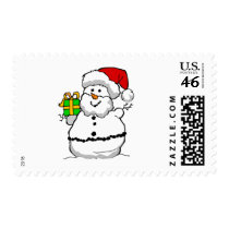 Snowman Santa Stamp