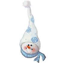 SNOWMAN, SCARF & SNOW HAT by SHARON SHARPE photo sculptures