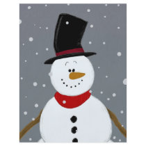 Snowman - Silver Full Color Flyer