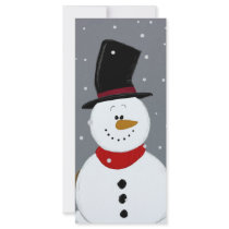 Snowman - Silver rack cards