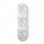 Snowman Sleigh Skate Deck