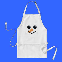 Snowman Smile Apron aprons