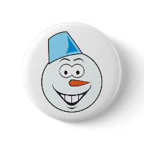 Snowman Smiley Face buttons by doonidesigns Snowman Smiley Face buttons
