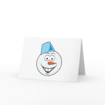 Snowman Smiley Face cards