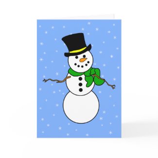 Snowman & Snow card