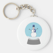 Snowman Snow globe Christmas gifts Keychains