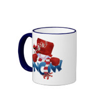 Snowman SNOW mugs by christmasshop Snowman SNOW mugs