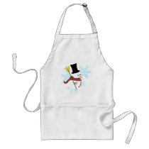 snowman snowflakes aprons
