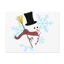 snowman snowflakes postcards by anacletocold snowman snowflakes postcards
