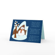 Snowman Soup Greeting Card card
