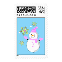 snowman stamp